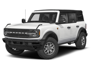 Bronco Badlands White with White Roof